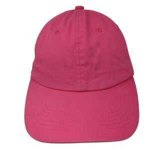 Eckos Slideback Hat Pink One Size Adjustable Vented Holes 6 Panel Blank
